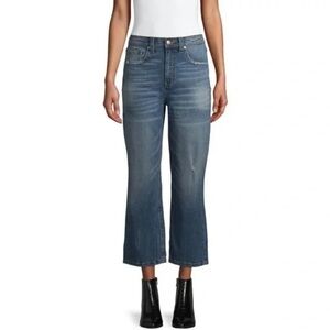 ❄️ Jordache | Farrah Crop Flare Mid Wash Jeans Size 28